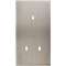 Façade CONFIDENCE LAITON NICKEL SATINE DOUBLE VERTICALE 3 BASCULEURS ELOIGNES|Modelec-MD8155-418M