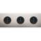 Façade CONFIDENCE LAITON NICKEL SATINE TRIPLE HORIZONTALE PC PC PC|Modelec-MD8310-418M