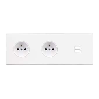 Façade CONFIDENCE LAITON BLANC MAT TRIPLE HORIZONTALE PC PC U1|Modelec-MD8337-413M