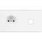 Façade CONFIDENCE LAITON BLANC DOUBLE HORIZONTALE PC M1|Modelec-MD8263-413M