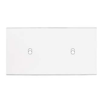 Façade CONFIDENCE LAITON BLANC DOUBLE HORIZONTALE B2|Modelec-MD8172-413M