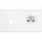 Façade CONFIDENCE LAITON BLANC MAT DOUBLE HORIZONTALE M1 PC|Modelec-MD8276-413M