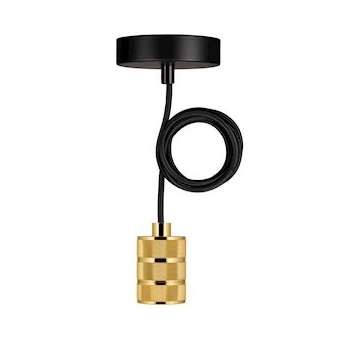 Suspension Riga E27 Or 1.5M 2C Noir|Bailey-BIY141472