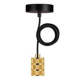 Suspension Riga E27 Or 1.5M 2C Noir|Bailey-BIY141472