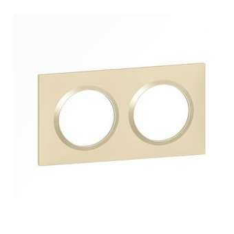 Plaque carrée dooxie 2 postes finition dune|Legrand-LEG600812
