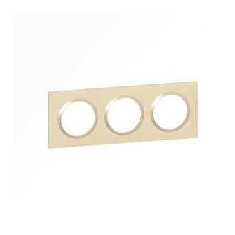 Plaque carrée dooxie 3 postes finition dune|Legrand-LEG600813
