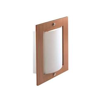 BELLA - Applique Mur E27 60W max., bois clair, verre opale, lampe non incl.|Aric-ARI1820