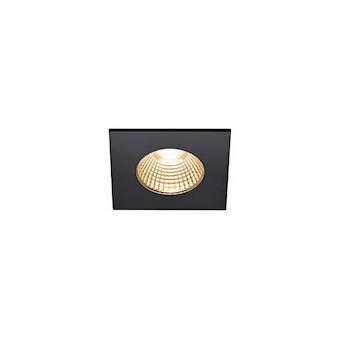 PATTA-I encastré plafond, carré, noir, LED 7,3W 1800-3000K|SLV-DC51002101