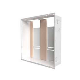 Lot de 4 Bacs tech 2 travées PC+3R+1R en 160mm de profondeur BL|Atole-AOEBTT16BLX4