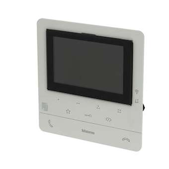 Poste intérieur écran 5pouces Classe 100X connecté + boucle inductive - Blanc|Bticino-TICBT344682