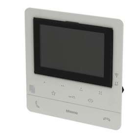 Poste intérieur écran 5pouces Classe 100X connecté + boucle inductive - Blanc|Bticino-TICBT344682