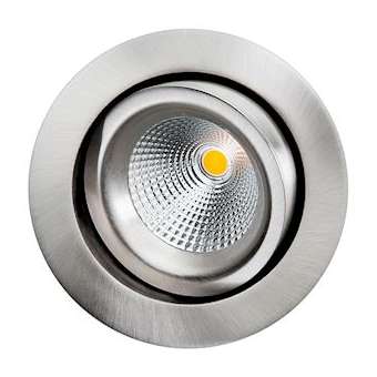 JUNISTAR EXCLUSIVE downlight acier brossé LED 9W 2700K classe II IP44|Sg lighting-NOL903202
