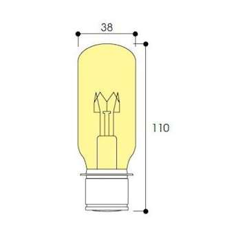 Lampe navigation T38X110 24V 40W P28S|Aurora-ABIAV2010