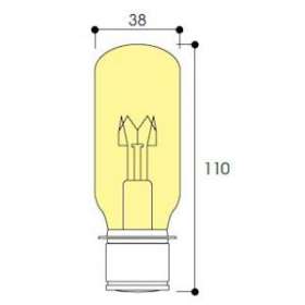 Lampe navigation T38X110 24V 40W P28S|Aurora-ABIAV2010