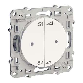 Odace + Blanc, variateur scénario à poussoir PlusLink|Schneider Electric-SCHS520565