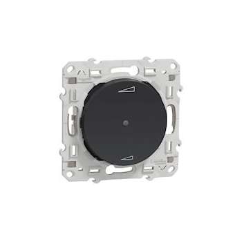 Odace + Anthracite, variateur universel à poussoir PlusLink|Schneider Electric-SCHS540560