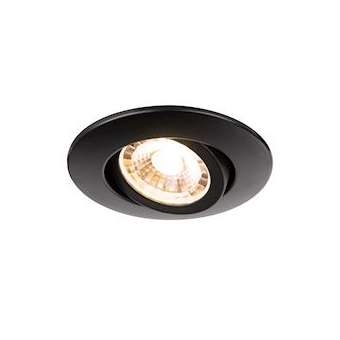 EASY-INSTALL SLIM LED, encastré de plafond intérieur, rond, noir mat, LED, 6,2W,|SLV-DC51003336