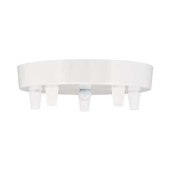 Rosace Métal Blanc Multi-Câble 5|Bailey-BIY140918