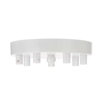 Rosace Métal Blanc Multi-Câble 7|Bailey-BIY140919
