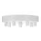 Rosace Métal Blanc Multi-Câble 7|Bailey-BIY140919