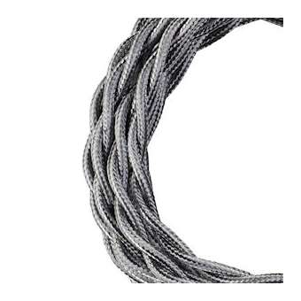 Cordon Textile Torsadé 2C 3M Métallique Argent|Bailey-BIY140315