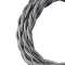 Cordon Textile Torsadé 2C 3M Métallique Argent|Bailey-BIY140315