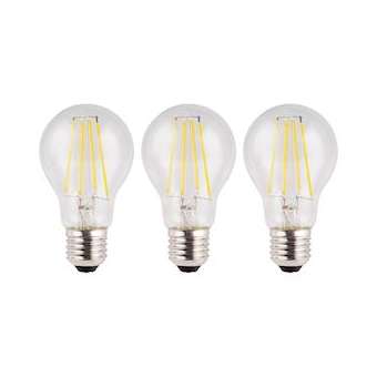 Ecopack 3Pcs Led Fil A60 E27 Dim 8W (66W) 900Lm 827 Clair|Bailey-BIY145413