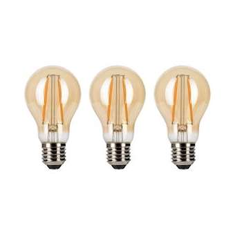 Ecopack 3Pcs Led Fil A60 E27 Dim 8W (54W) 710Lm 822 Or|Bailey-BIY145414
