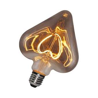 Led Filament Heart E27 Dim 5W 150Lm 2000K Smokey Grey|Bailey-BIY142248