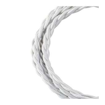 Cordon Textile Torsadé 2C 3M Blanc|Bailey-BIY140309