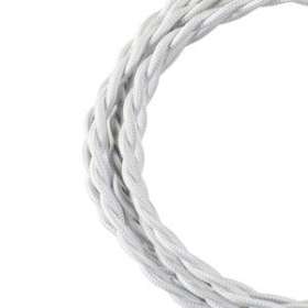Cordon Textile Torsadé 2C 3M Blanc|Bailey-BIY140309