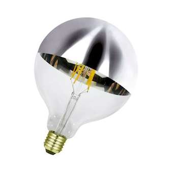 Laes Led Globe E27 G125 230V 6W/827 Calotte Argentée Dimm|Bailey-BIY80101041248