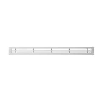 Grille de soufflage linéaire de 1000x100 mm en aluminium blanc mate|Baillindustrie-BLLGSL1000X100