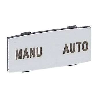 Insert Osmoz avec texte - alu - petit modèle avec marquage MANU-AUTO|Legrand-LEG024343