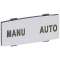 Insert Osmoz avec texte - alu - petit modèle avec marquage MANU-AUTO|Legrand-LEG024343