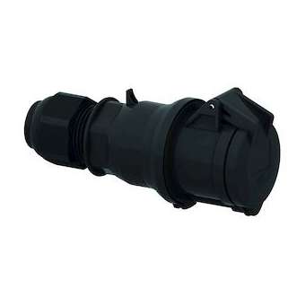 Prol noir PE 230V 2P+T 6H 32A IP44|Bals-BA1310513