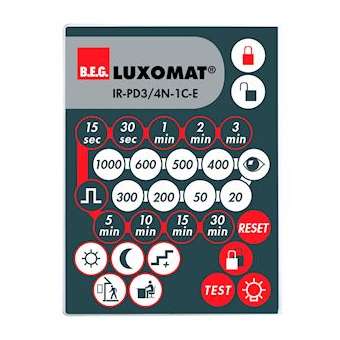 IR-PD3/4N-1C-E Télécommande à infrarouge pour PD3-4N-1C|Beg-BE493110