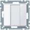 KNX M-Plan - commande multifonction - 2 BP - antimicrobien brillant