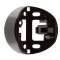 RC-Plus next/BR Socle d'angle pour RC-plus montage sur angle saillant brun