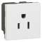 Prise de courant 2P+T 15A standard US Mosaic 2 modules - blanc|Legrand-LEG077504