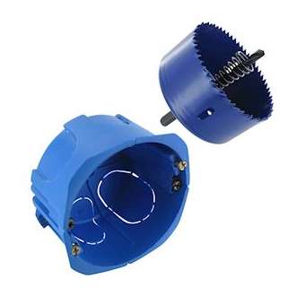 Lot de 300 Blue Box D67 prof40mm + 1 scie-cloche|Blm distribution-BLI613409