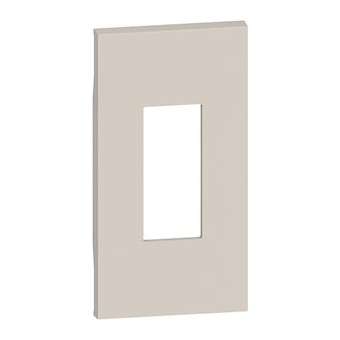 Plastron de finition Living Now pour prise RJ45 2 modules - sable|Bticino-TICBTKM07M2