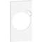 Plastron de finition Living Now pour prise Surface avec chargeur Type-C - blanc|Bticino-TICBTKW62