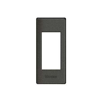 Plaque support Livinglight pour profilé ou saillie - Anthracite - 1 module|Bticino-TICLND4811AR