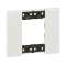 Plaque de finition Living Now Collection Les Blancs 2 modules finition Glacier|Bticino-TICBTKA4802DW