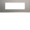 Plaque gallery 6 modules entraxe 57mm matiere bright inox|Hager-HAGWXP4206