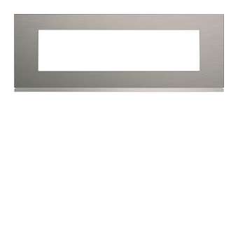 Plaque gallery 8 modules entraxe 71mm matiere bright inox|Hager-HAGWXP4208