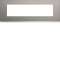 Plaque gallery 8 modules entraxe 71mm matiere bright inox|Hager-HAGWXP4208