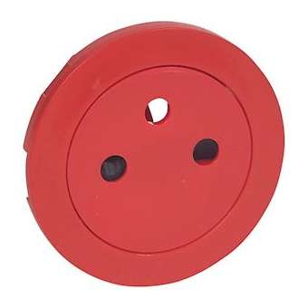 Enjoliveur Céliane pour prise de courant 2P+T Surface rouge pour repérage|Legrand-LEG068040