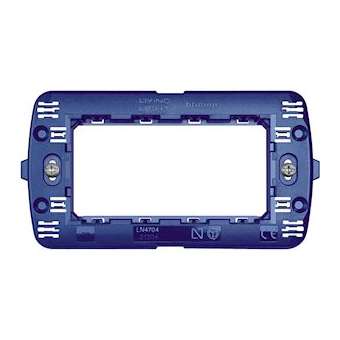 Support à vis pour plaques Livinglight 4 modules|Bticino-TICLN4704
